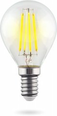 Лампа светодиодная филаментная Voltega E14 9W 4000К прозрачная VG10-G1E14cold9W-F 7099